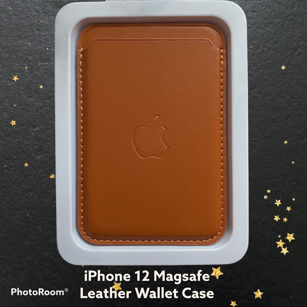 Magsafe Leather wallet case for iPhone 12 series
